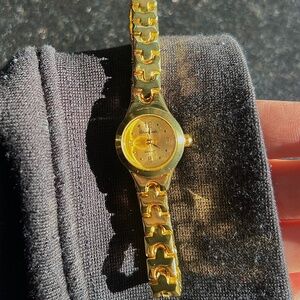 Gold Round Watch